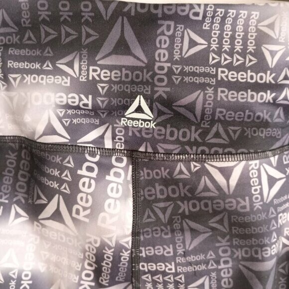 Reebok All Over Print Pocket Leggings 25” Inseam M New Workout Athleisure - Picture 5 of 8